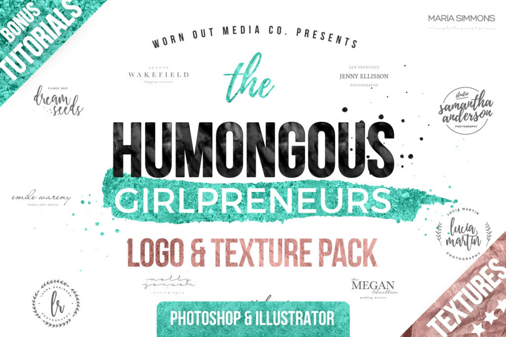 Humongous Girlpreneurs Logo and Texture Pack