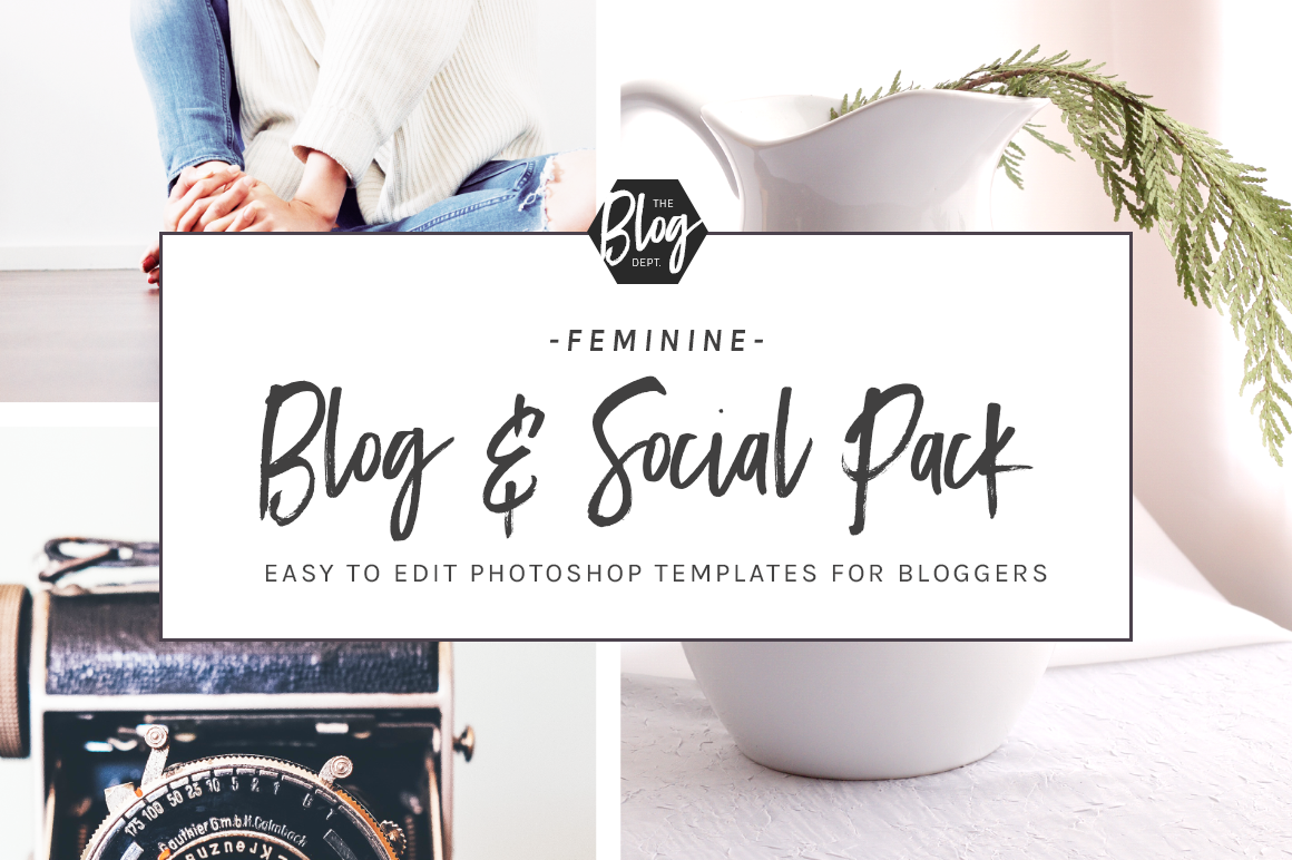 Feminine blog and social pack