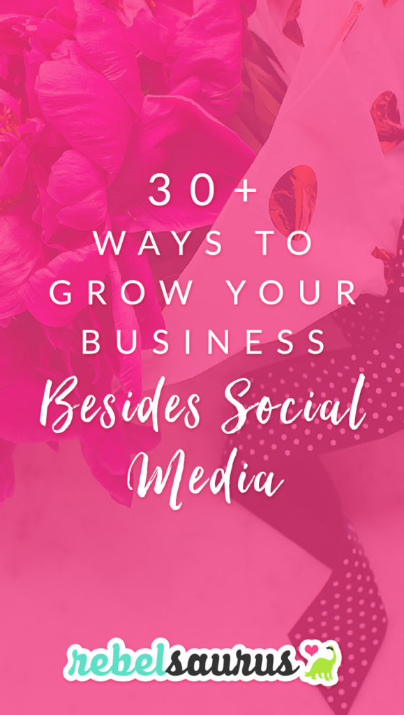 Frustrated with the changes to social media algorithms? Not getting the results you used to? Don't worry, there are a LOT of other ways to grow an online business besides social media if it's not working the way you hoped. Here are 30+ ways to grow your business besides social media.