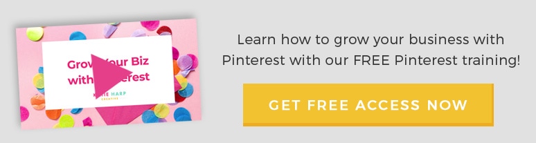 Learn how to grow your business with Pinterest with our FREE Pinterest training