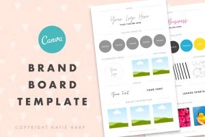 Brand board templates for Canva