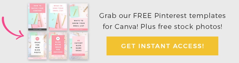 Grab our free Pinterest templates for Canva