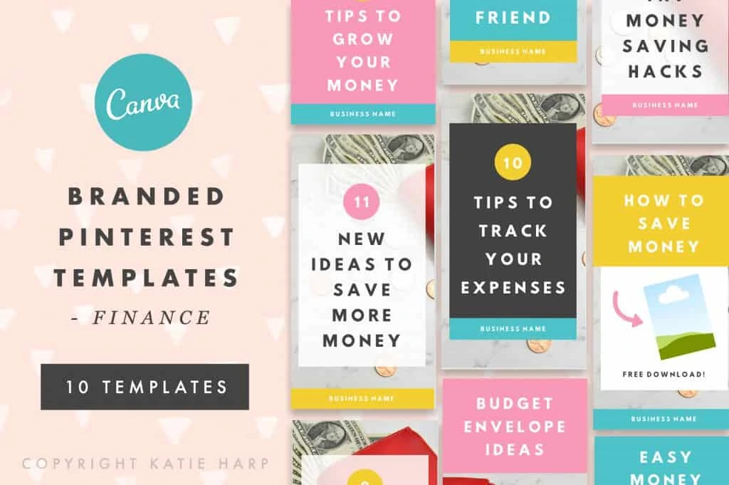 Branded Finance Pinterest Templates