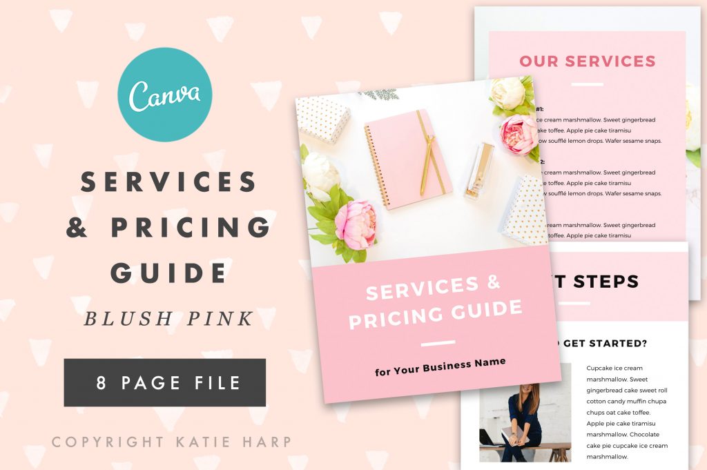 Blush Pink Services and Pricing Guide