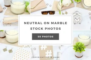 Neutral on Marble Stock Photos
