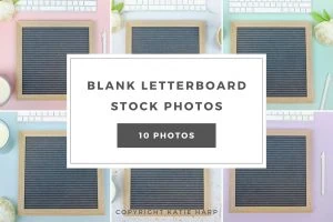 Blank Letterboard Stock Photos