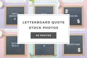 Letterboard Quote Stock Photos