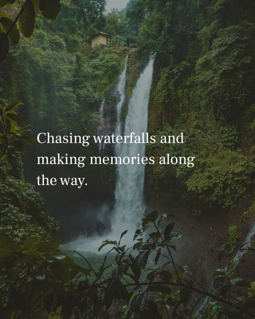 Waterfall Captions for Instagram
