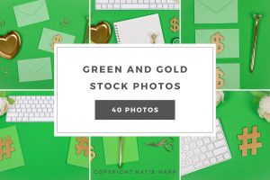 Green and Gold Stock Photos