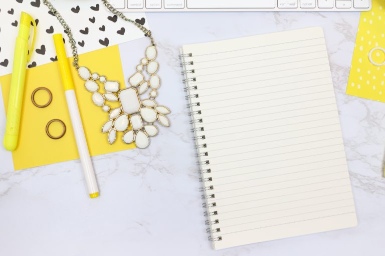 Yellow office supplies