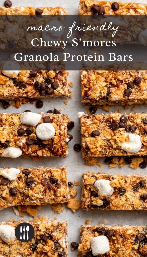 Chewy S’mores Granola Protein Bars