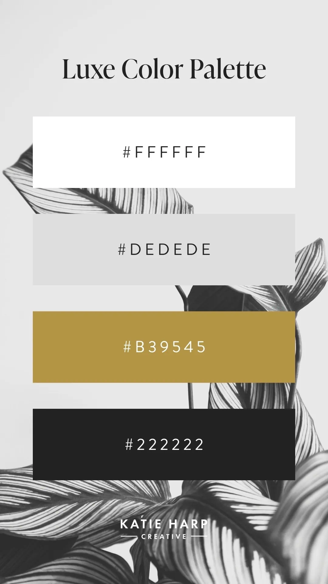 Luxe Color Palette Luxe Color Palette
